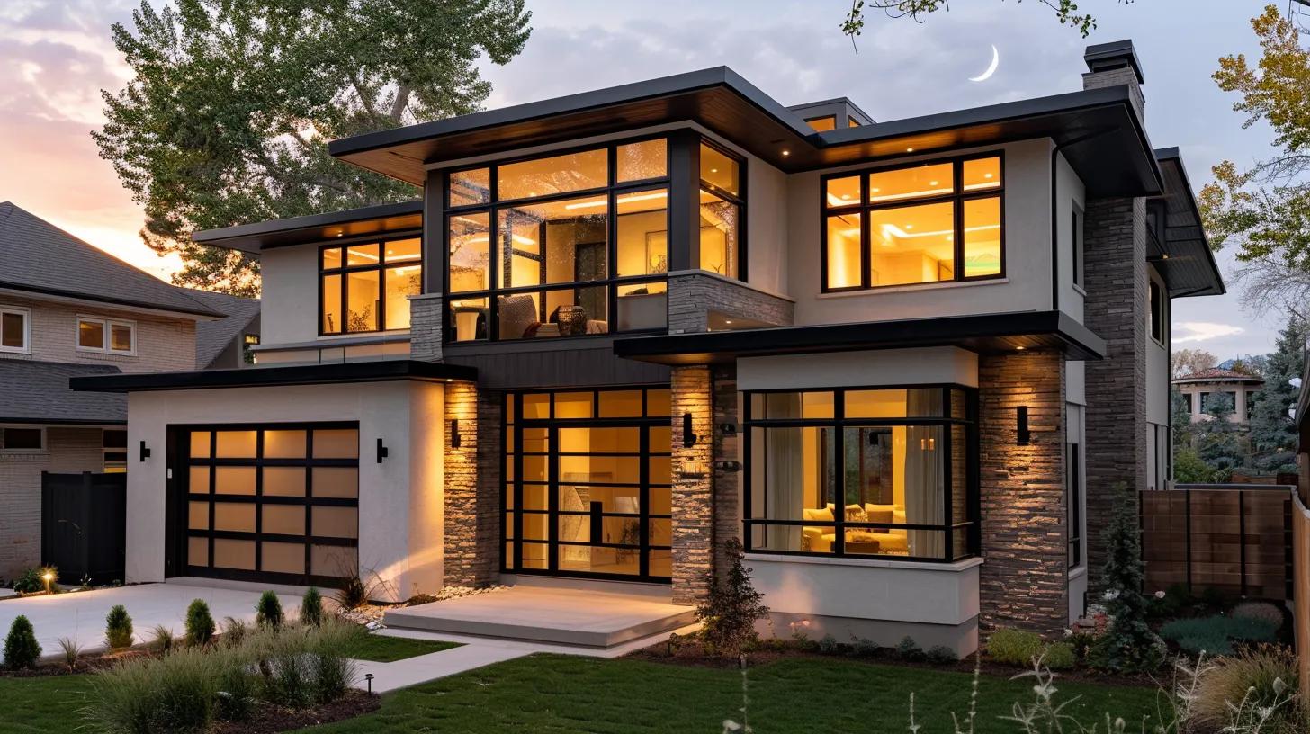 a beautifully renovated denver home showcases modern design elements with large windows allowing soft natural light to flood the open living space, highlighting the seamless blend of comfort and sophistication.