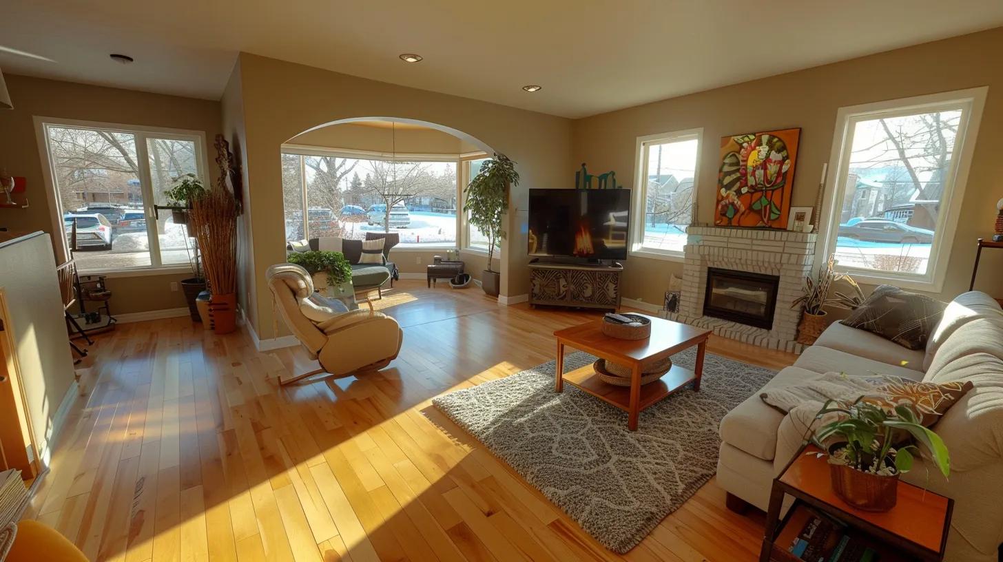 a vibrant, inviting living space transformed by skilled remodeling, featuring modern design elements that showcase affordability and style in a sunlit denver home.